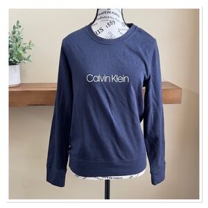 CALVIN KLEIN Navy Crewneck Sweatshirt